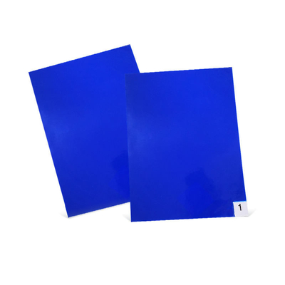 クリーンルーム利用できる青い粘着マットOEMのサイズ30の層の