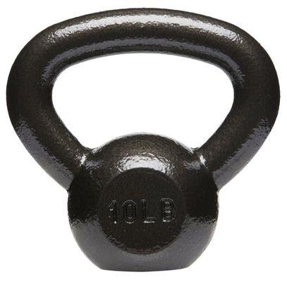 黒い鋳鉄は競争のKettlebellの鋼鉄2kg重量の訓練を塗った
