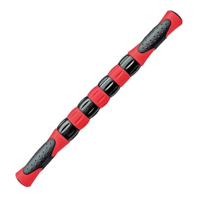 筋肉マッサージのローラーの棒44cmのヨガ クラブ赤い黒に耐えるTPR